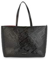 Thumbnail for your product : Love Moschino Patent Logo Embossed Tote