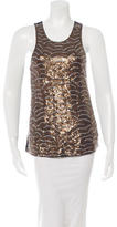 Thumbnail for your product : Gryphon Sequin-Embellished Sleeveless Top
