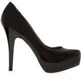 Thumbnail for your product : New Look Black Patent Platform Court Shoes