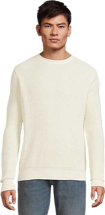 Faherty Sunwashed Crewneck Sweater Men's Sweater White Shell : SM, Cotton
