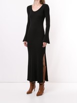 Thumbnail for your product : ANNA QUAN Mara side slit knitted dress