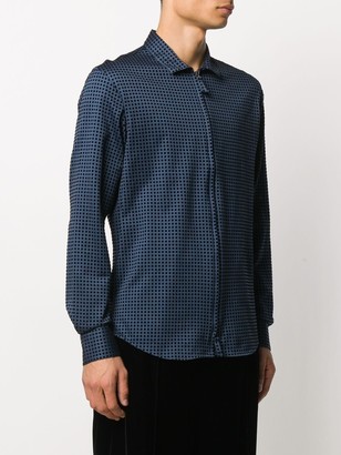 Giorgio Armani Printed Zip Shirt