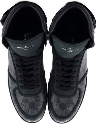 Louis Vuitton Men Damier Graphite Tenis Rivoli Hightop Sneaker