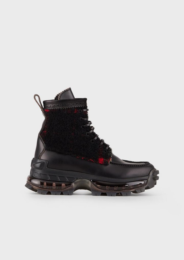 armani combat boots