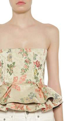 Brock Collection Flared Jacquard Bustier