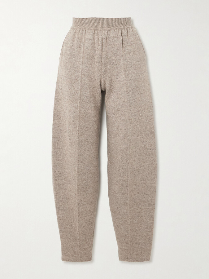 Loro Piana - Linen And Cashmere-blend Tapered Pants - Neutrals