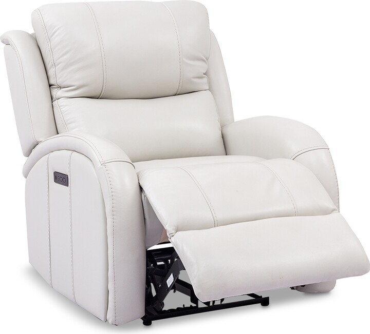 Furniture Leiston Leather Dual Power Recliner with Usb Power Outlet