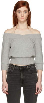 Alexander Wang Alexanderwang.T alexanderwang.t Grey Cropped Sweater