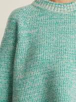Thumbnail for your product : Vika Gazinskaya Cropped Wool Sweater - Womens - Green