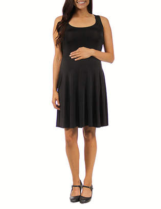 24/7 Comfort Apparel A-Line Dress-Plus Maternity