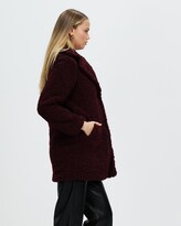 Thumbnail for your product : Dorothy Perkins Women's Purple Winter Coats - Long Teddy Coat - Size L at The Iconic