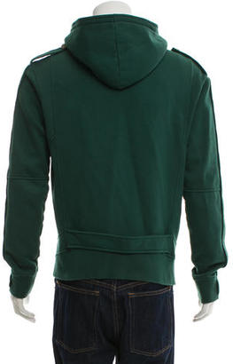 Balmain Zip-Up Hooded Sweater