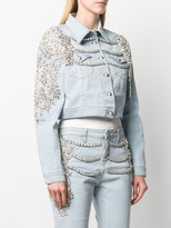 Thumbnail for your product : Philipp Plein Crystal embellished denim jacket