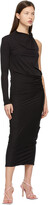 Thumbnail for your product : Sportmax Black Single-Shoulder Twist Dress