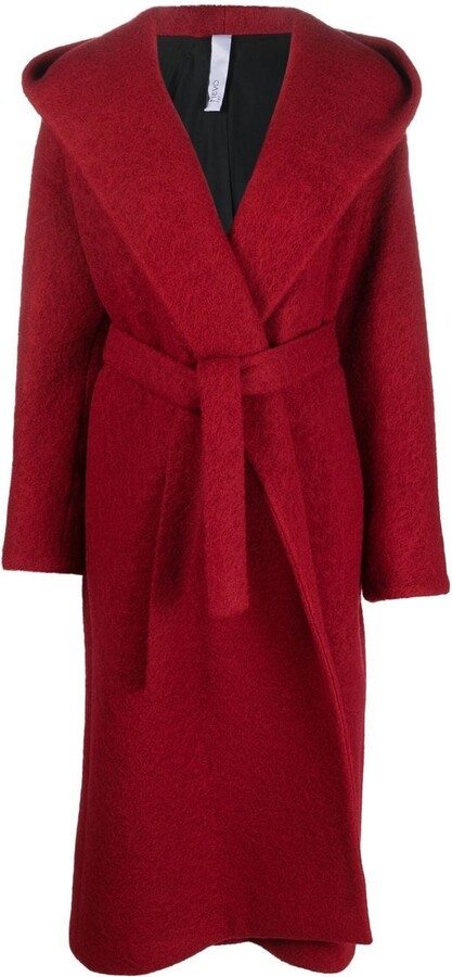 Louis Vuitton Wool Double Breasted Long Coat in Red — UFO No More
