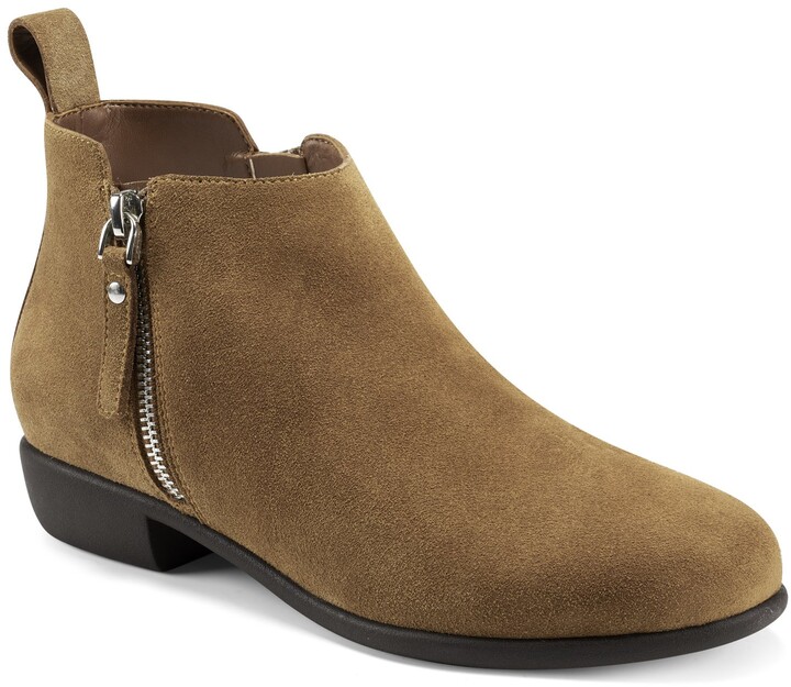 Tan Suede Ankle Boot | Shop the world's largest collection of fashion |  ShopStyle