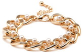 Thumbnail for your product : Forever 21 Faux Pearl Chain Bracelet