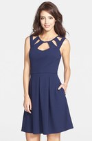Thumbnail for your product : Betsey Johnson Cutout Fit & Flare Dress