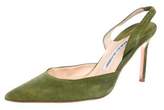 Thumbnail for your product : Manolo Blahnik Carolyne Suede Pumps