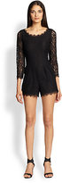 Thumbnail for your product : Joie Nali Lace Short Jumpsuit
