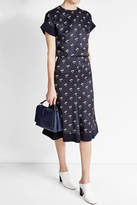 Thumbnail for your product : Victoria Beckham Embroidered Satin Skirt