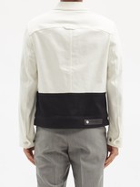 Thumbnail for your product : Neil Barrett Panelled Denim Jacket - White Black