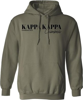 Kite and Crest Kappa Kappa Gamma Hoodie - Kappa Closet Staple Sweatshirt  Military Green - ShopStyle