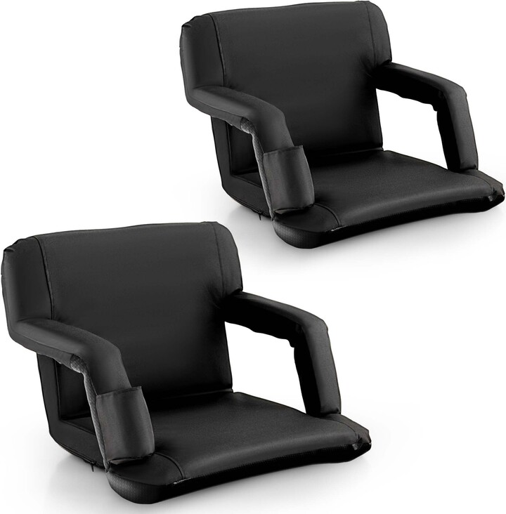 Stadium Seat for Bleachers with Back Support 6 Reclining Positions