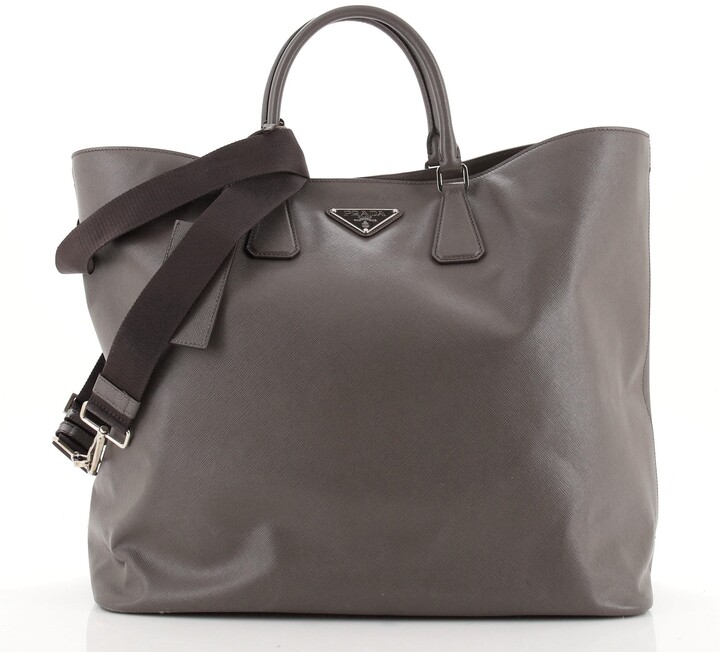prada grey tote