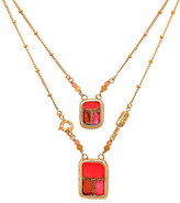 Thumbnail for your product : Gas Bijoux Pink, Orange, and Red Collier Scapulaire Necklace