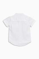 Thumbnail for your product : Next Boys White Short Sleeve Linen Rich Shirt (3mths-6yrs)