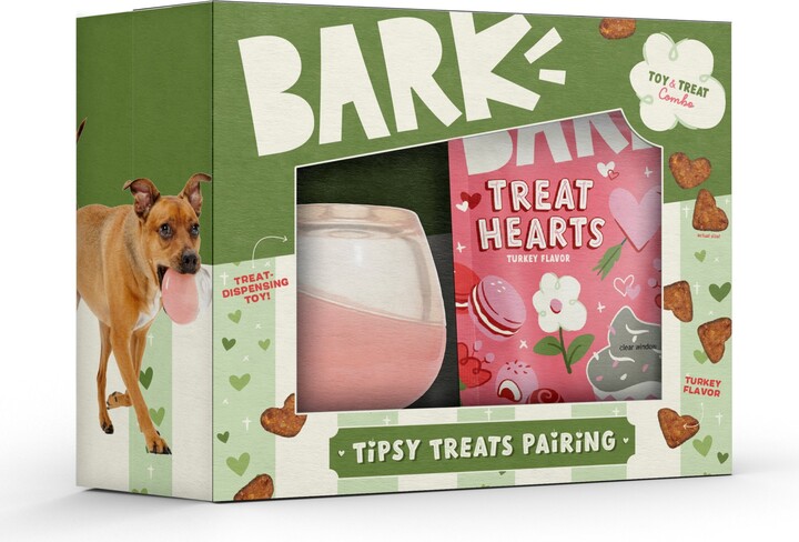 BARK BarkBox Tipsy Treat Gift Pack Treat Dispenser Dog Toy, Multicolor