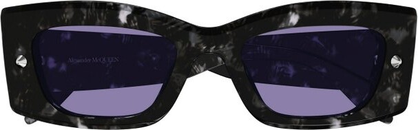 Alexander McQueen Sunglasses Rectangle Frame Sunglasses