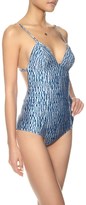 Thumbnail for your product : Zimmermann Shibori Porcelain Quilted Swimsuit