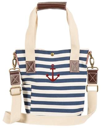 Cathy's Concepts Anchor Stripe Wine Tote