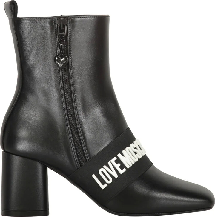 Love Moschino 70mm Logo-Lettering Boots