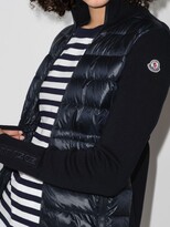 Thumbnail for your product : Moncler Blue Padded Wool Cardigan