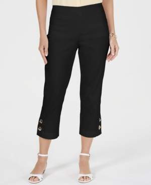 JM Collection Toggle-Trim Pull-On Capris, Created for Macy's