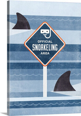 Passerine 'Official Snorkeling Area' Hannes Beer Graphic Art Print