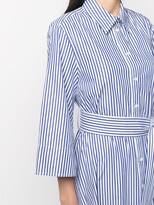 Thumbnail for your product : P.A.R.O.S.H. Stripe-Print Tie-Waist Dress