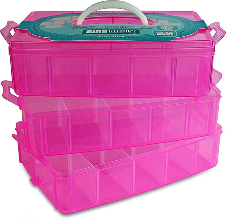 Jtj Sourcing Bins & Things Stackable Storage Container with 30 Adjustable  Compartments - Craft Storage / Craft Organizers and Storage - Bead  Organizer Box / Art Supply Organizer - Lego Storage & Barbie Organizer -  ShopStyle