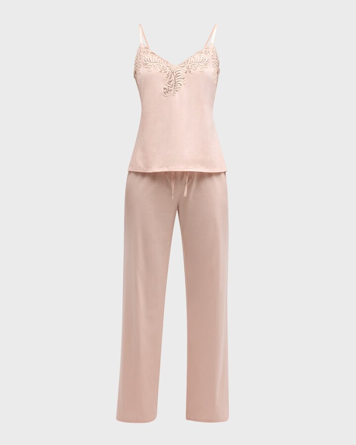Feathers Essential Lace-Trim Cami Pajama Set