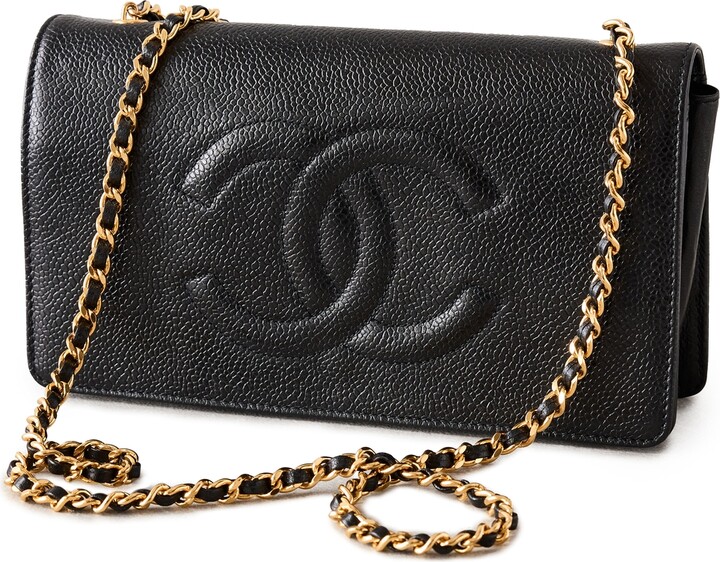 Shopbop Archive Chanel Mini Card Case With Chain, Lamb - ShopStyle
