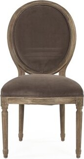 Ramani Linen Upholstered King Louis Back Side Chair