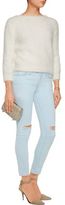 Thumbnail for your product : Current/Elliott The Stiletto Distressed Mid-Rise Skinny Jeans