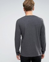 Thumbnail for your product : Jack Wills T-Shirt With Long Sleeves And Logo In Charcoal Exclusive