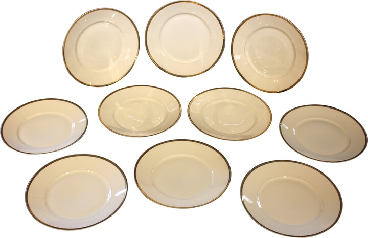 Rosenthal C. 1915-30 Set Of 10 Dinner Plates In Rosenthal's "donatello" Design