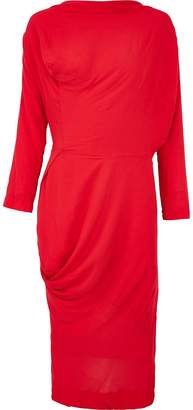 Vivienne Westwood New Fond Draped Dress - Red