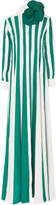 Thumbnail for your product : Esme Vie M'O Exclusive Venezia Striped Silk Dress with Brooch