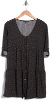 Thumbnail for your product : Kenedik Ditsy Floral Tiered Rib Knit Dress